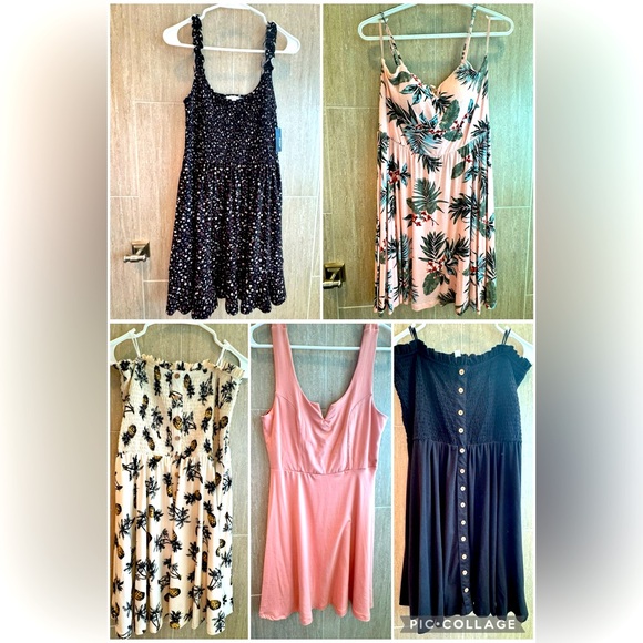 5 Adrene summer mini dresses - Picture 1 of 11